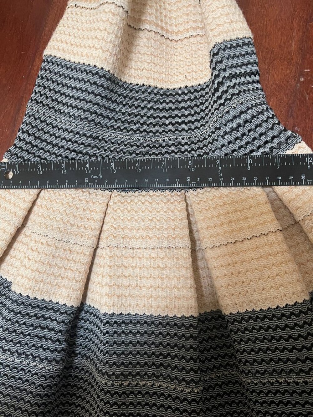 Pleasure Doing Business Strapless Textured Fit & Flare Dress XS - Picture 6 of 10
